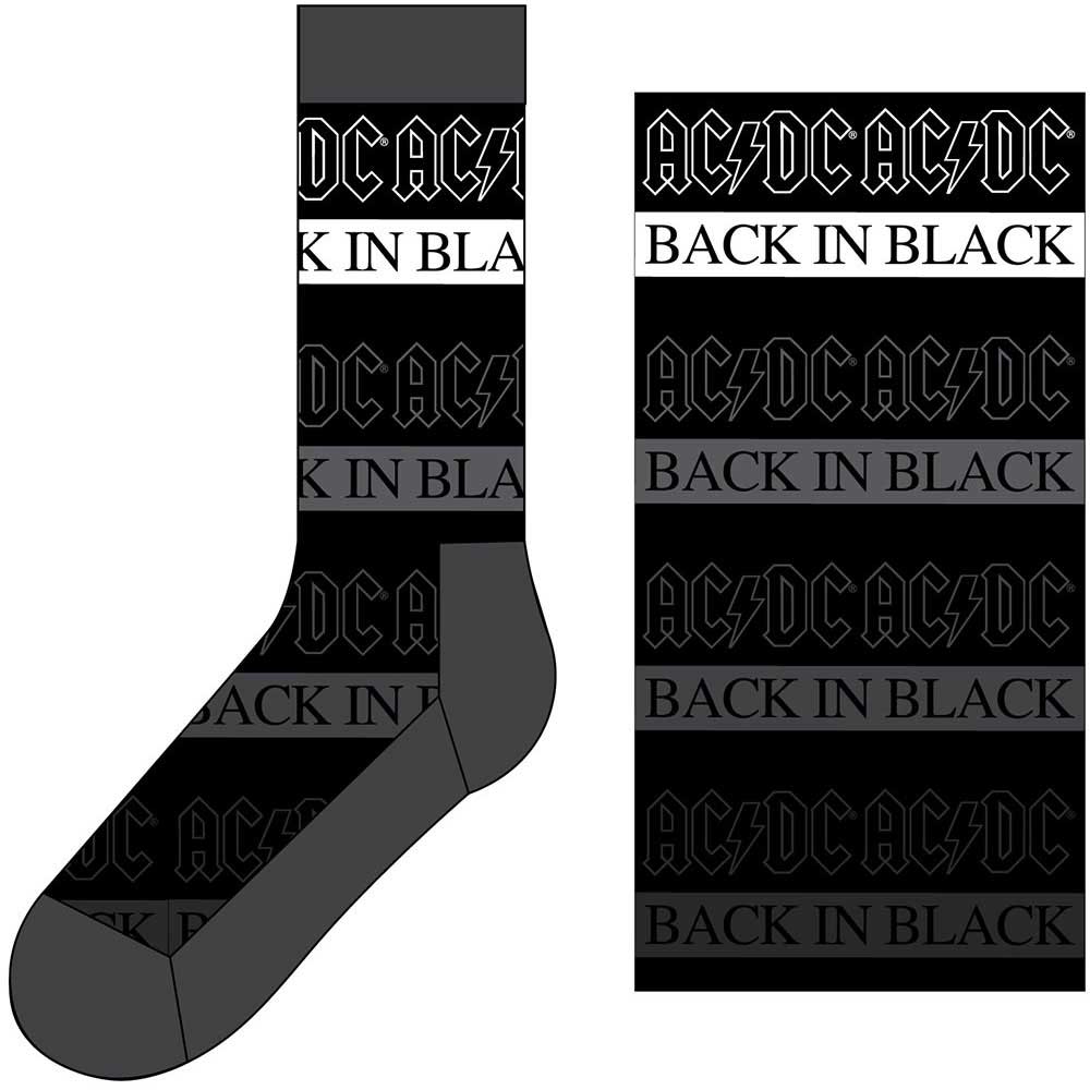 AC/DC - Back In Black Socken Gr. 40-45