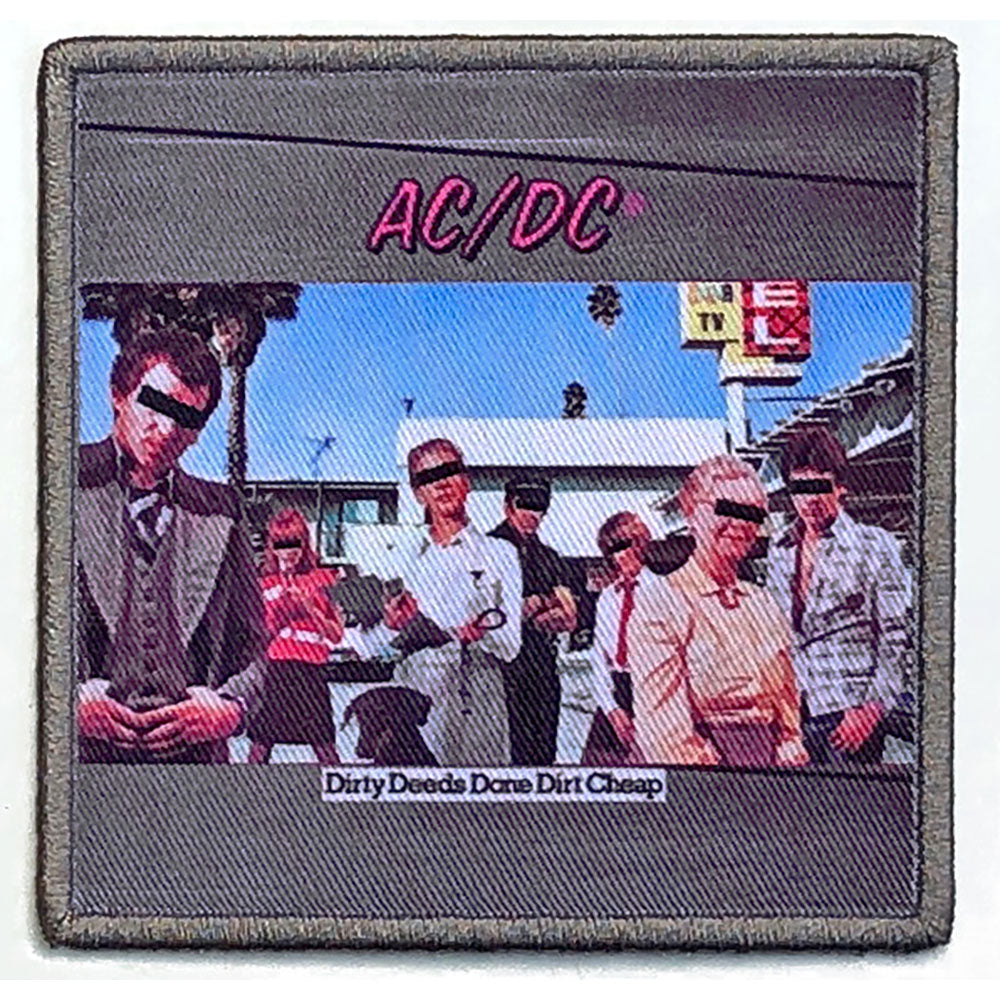 AC/DC - Dirty Deeds Done Dirt Cheap Patch Aufnäher ca. 8,6x 8,6cm