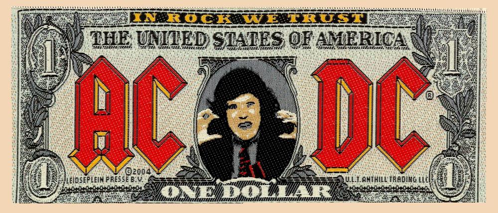AC/DC - Dollar / Bank Note Patch Aufnäher