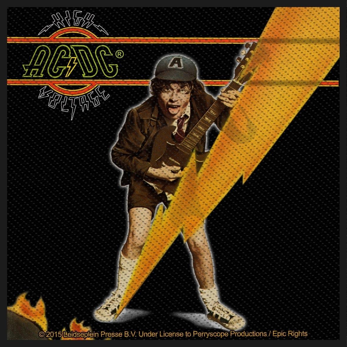 AC/DC - High Voltage Angus Lightning Patch Aufnäher ca. 10x 10cm