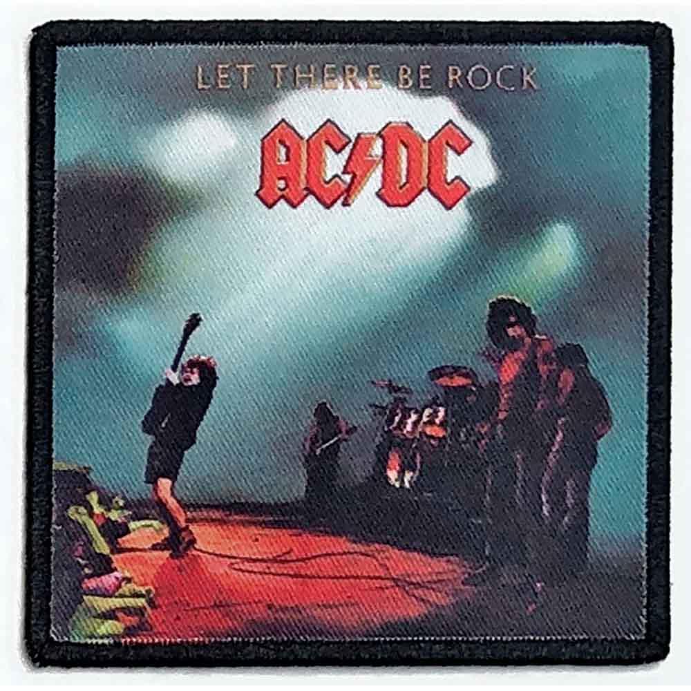 AC/DC - Let There Be Rock Printed Patch Aufnäher ca. 8,6x 8,6cm