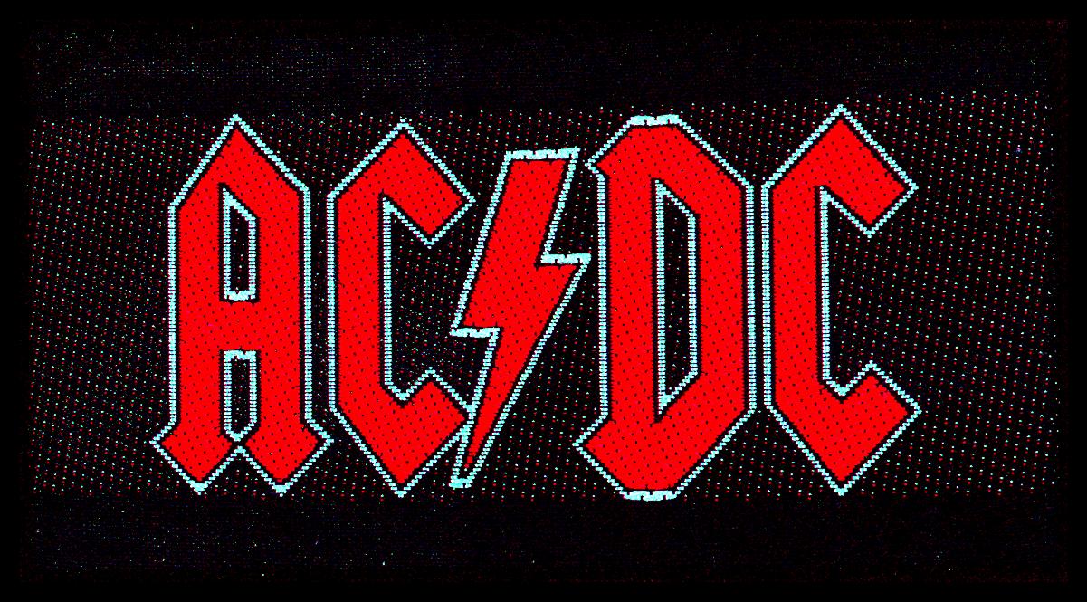 AC/DC - Red Logo - Patch Aufnäher