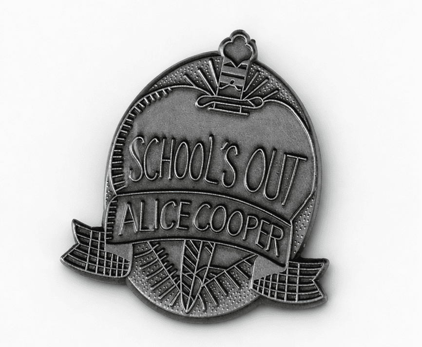 Alice Cooper - Schools Out Badge Pin