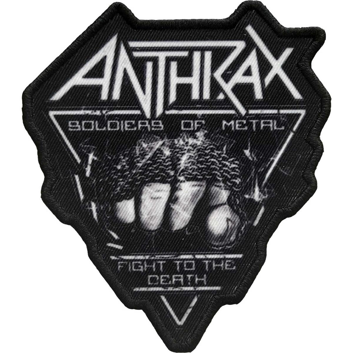 Anthrax - Soldier Of Metal Cut-Out Patch Aufnäher ca. 8x 9,5cm
