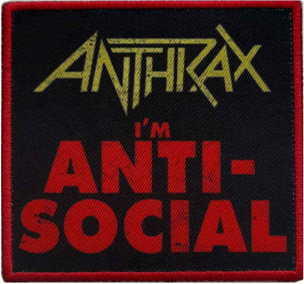 Anthrax - Anti-Social Patch Aufnäher ca. 8,6x 8,6cm