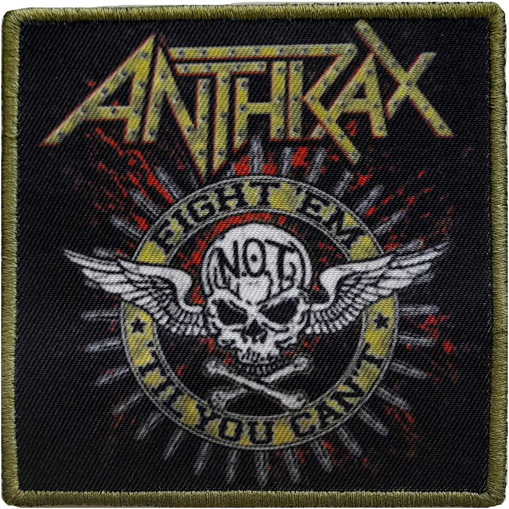 Anthrax - Fight´Em Printed Patch Aufnäher ca. 8,6x 8,6cm