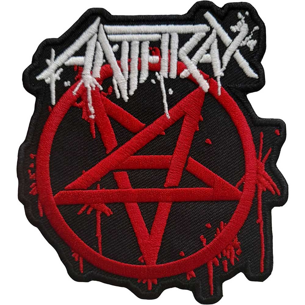 Anthrax - Pentagram Logo Cut-Out Patch Aufnäher ca. 8,5x 10cm