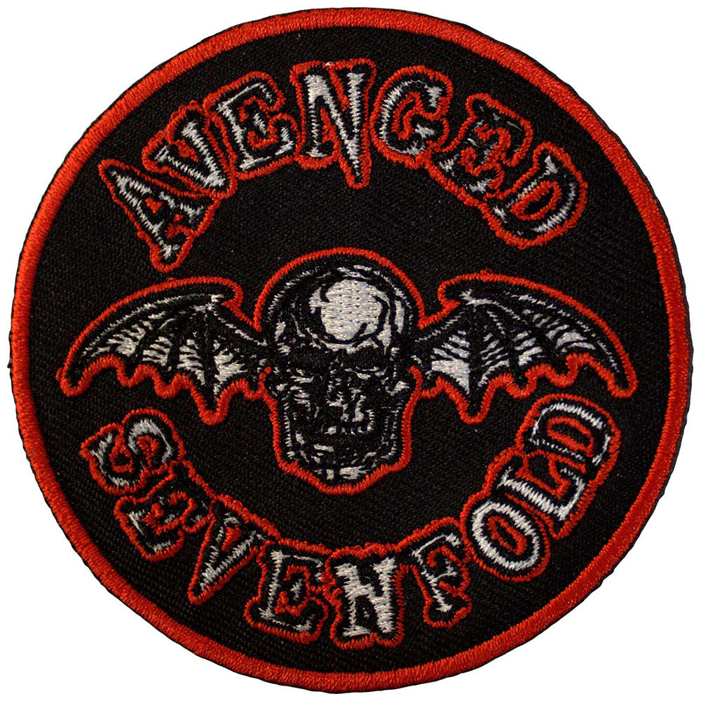 Avenged Sevenfold - Deathbat Orange Border Patch Aufnäher
