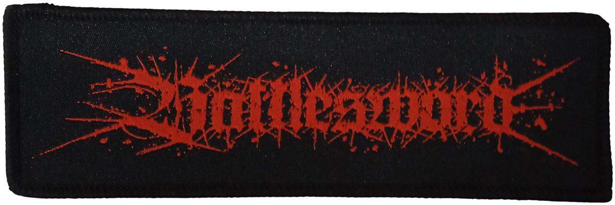 Battlesword - Red Logo Aufnäher Patch ca. 14,8x 4,8cm