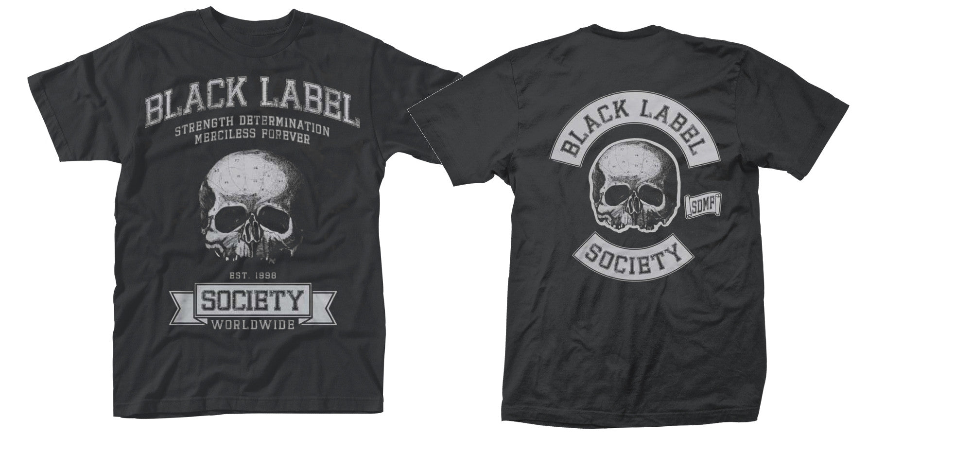 Black Label Society - Worldwide EST 1998 Skull T-Shirt