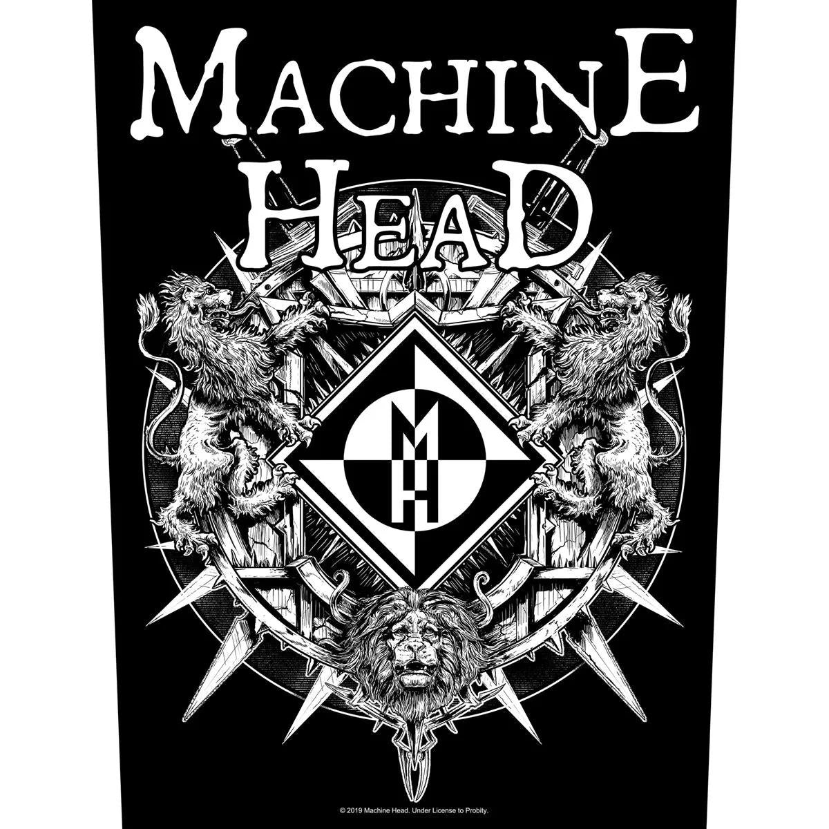 Machine Head - Crest - Backpatch Rückenaufnäher