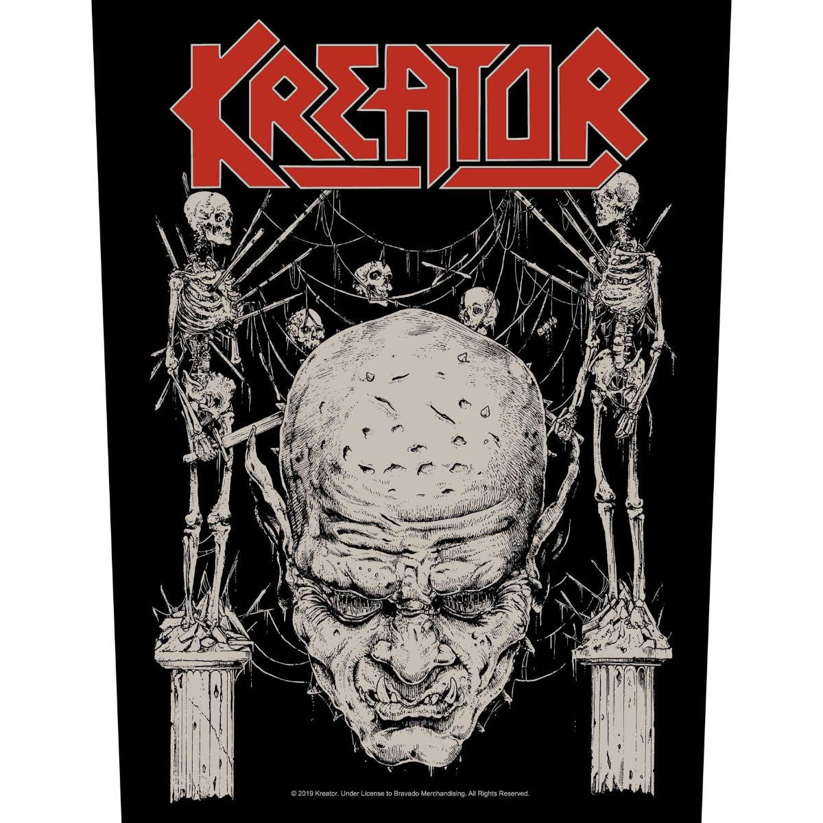 Kreator - Skull & Skeletons Backpatch Rückenaufnäher