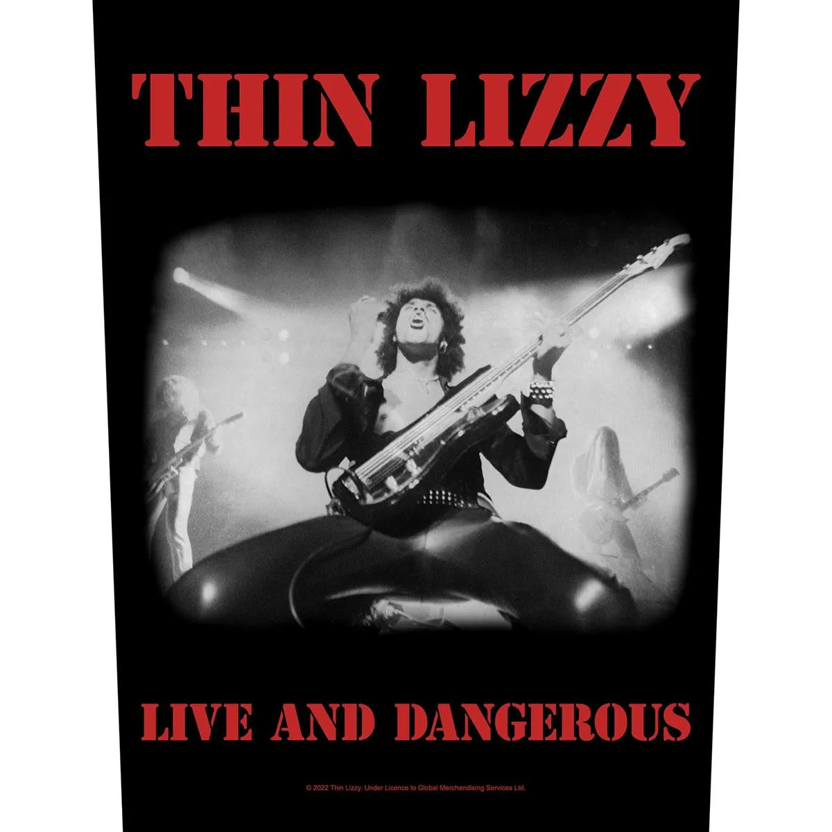 Thin Lizzy - Live And Dangerous Backpatch Rückenaufnäher