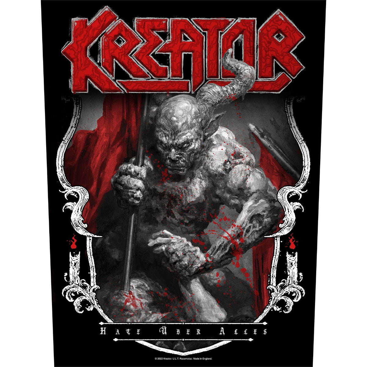 Kreator - Hate Uber Alles Backpatch Rückenaufnäher