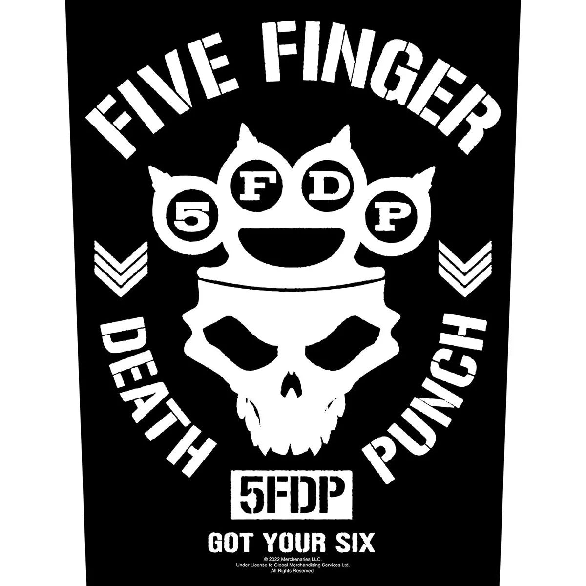 Five Finger Death Punch - Got Your Six Backpatch Rückenaufnäher