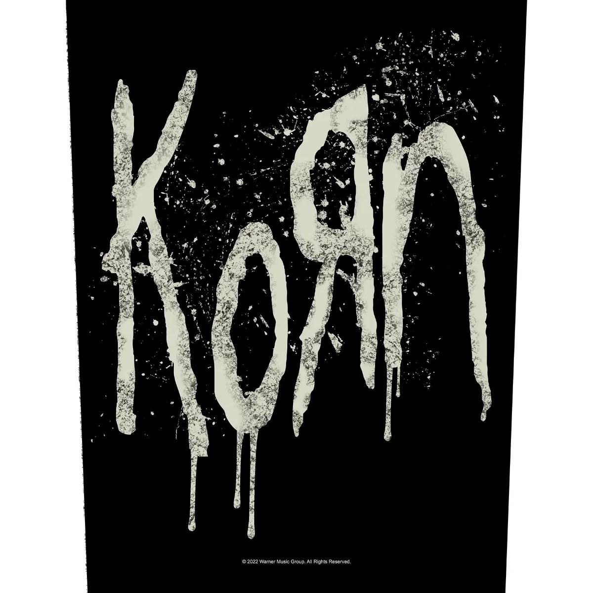 Korn - Splatter Logo Backpatch Rückenaufnäher