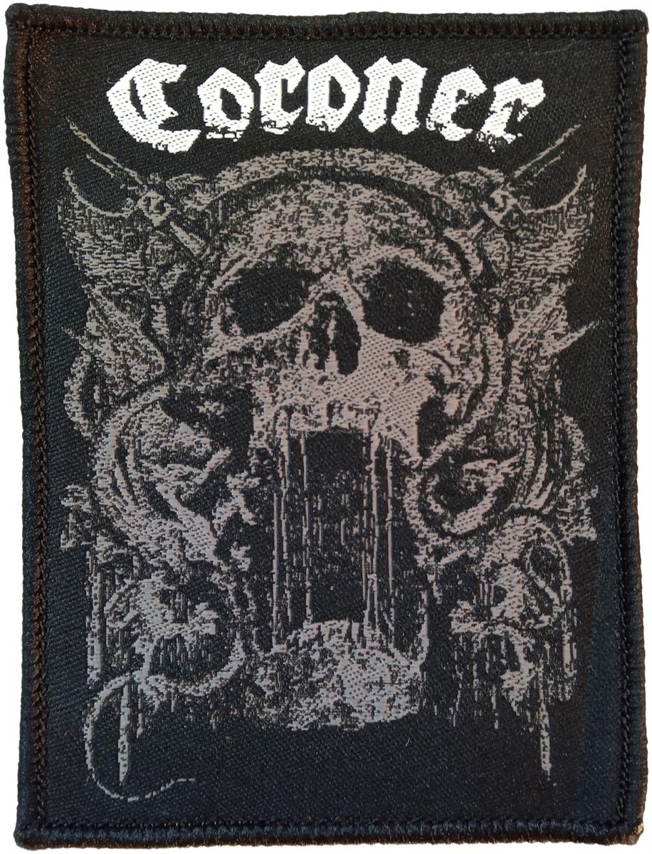 Coroner - Skull Aufnäher Patch ca. 7,4x 9,7cm