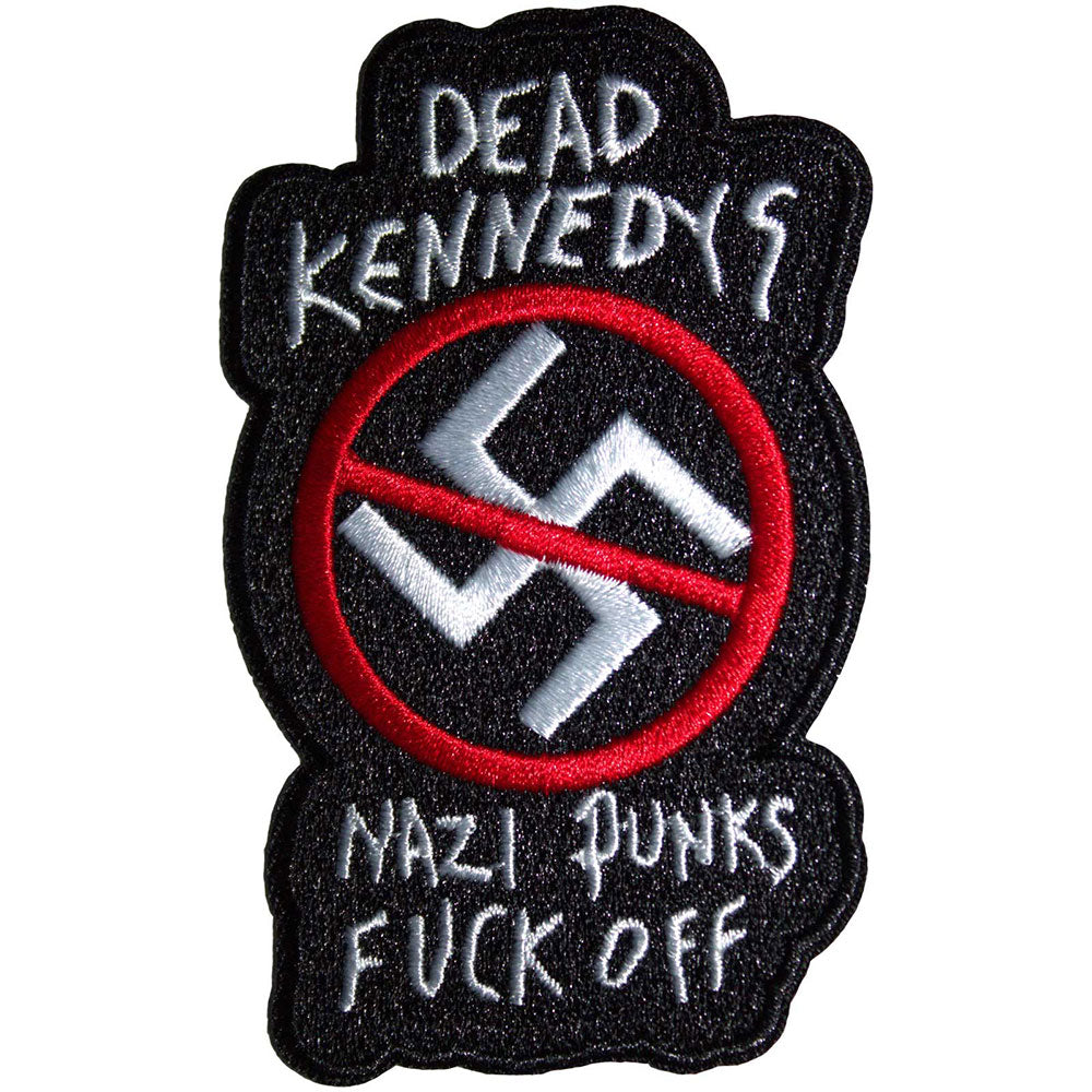 Dead Kennedys - Nazi Punks Fuck Off Cut-Out Patch Aufnäher ca. 8,6x ,5,3cm