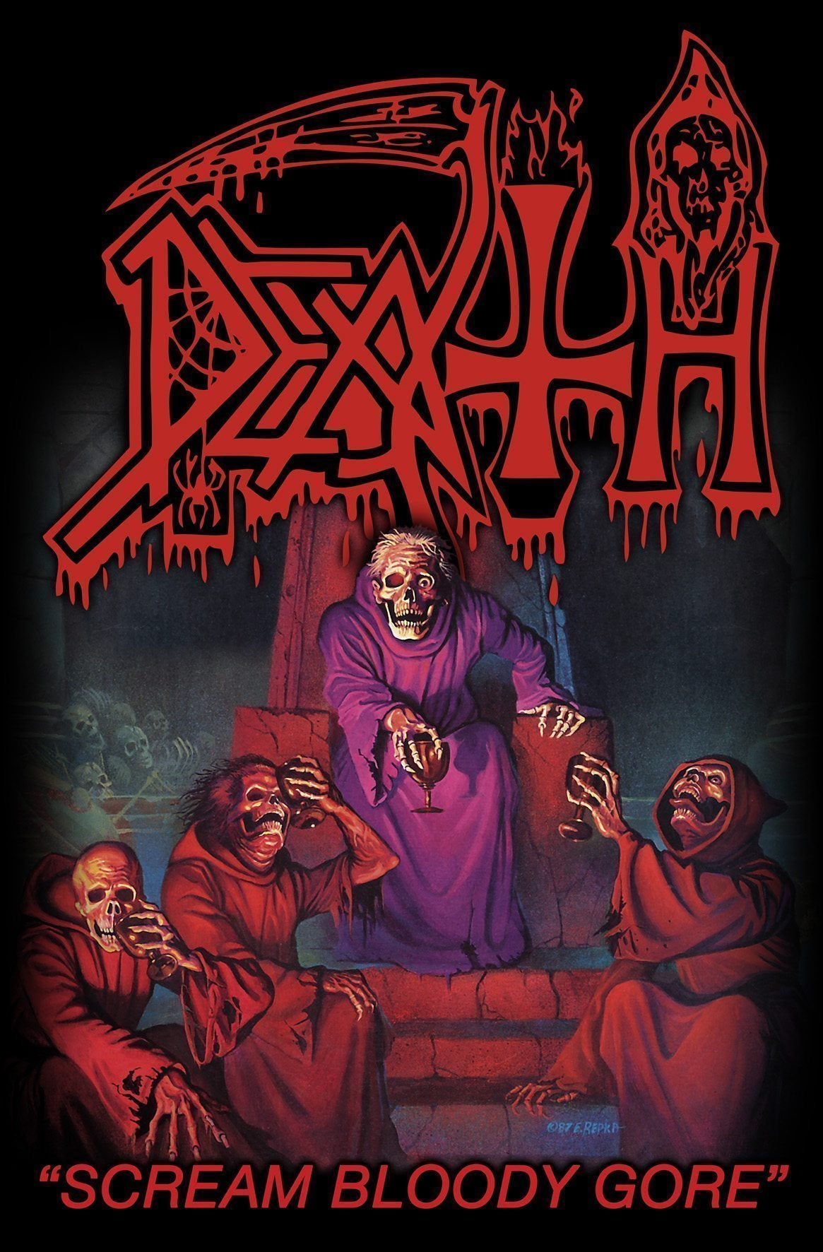 Death - Scream Bloody Gore Premium Posterflagge