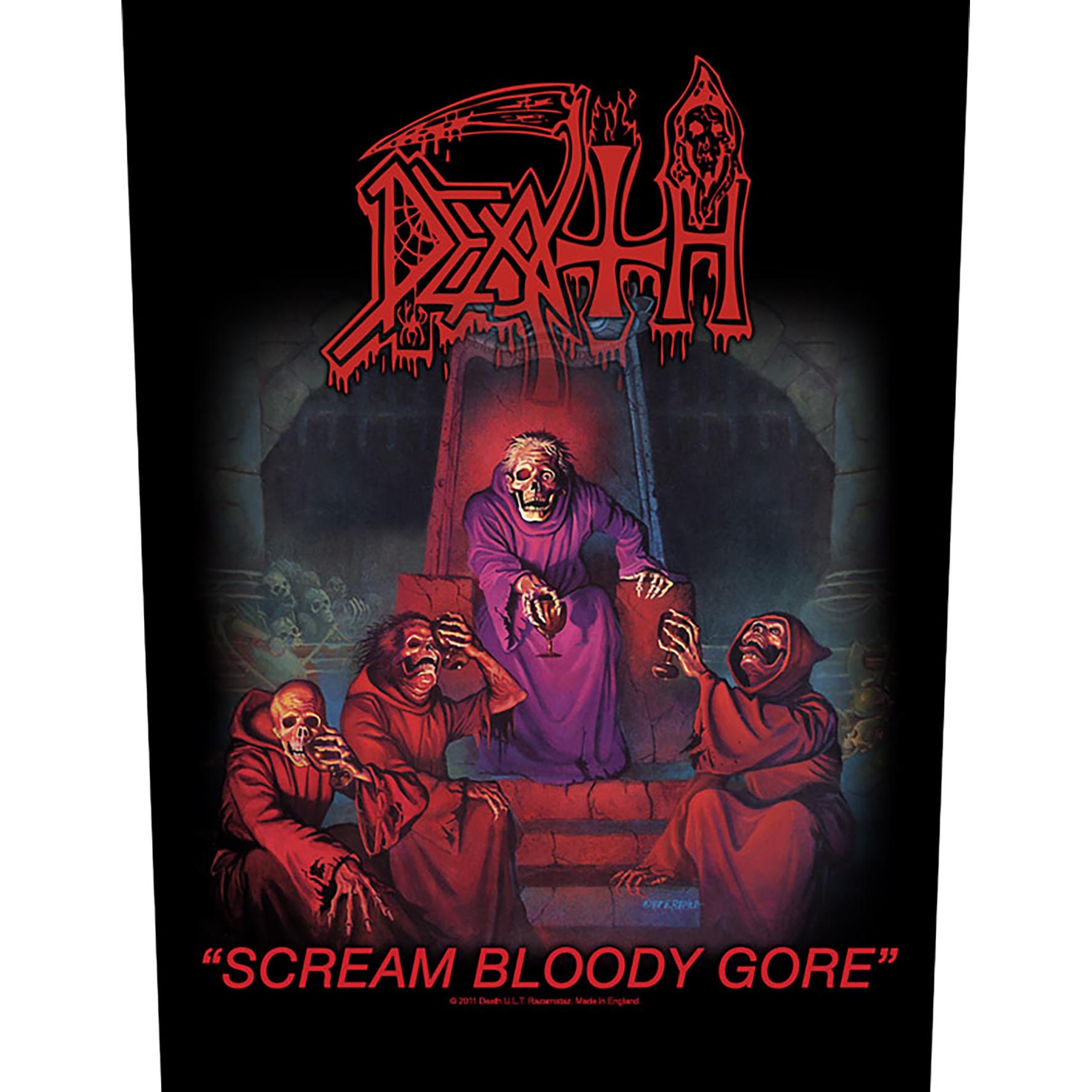Death - Scream Bloody Gore Backpatch Rückenaufnäher