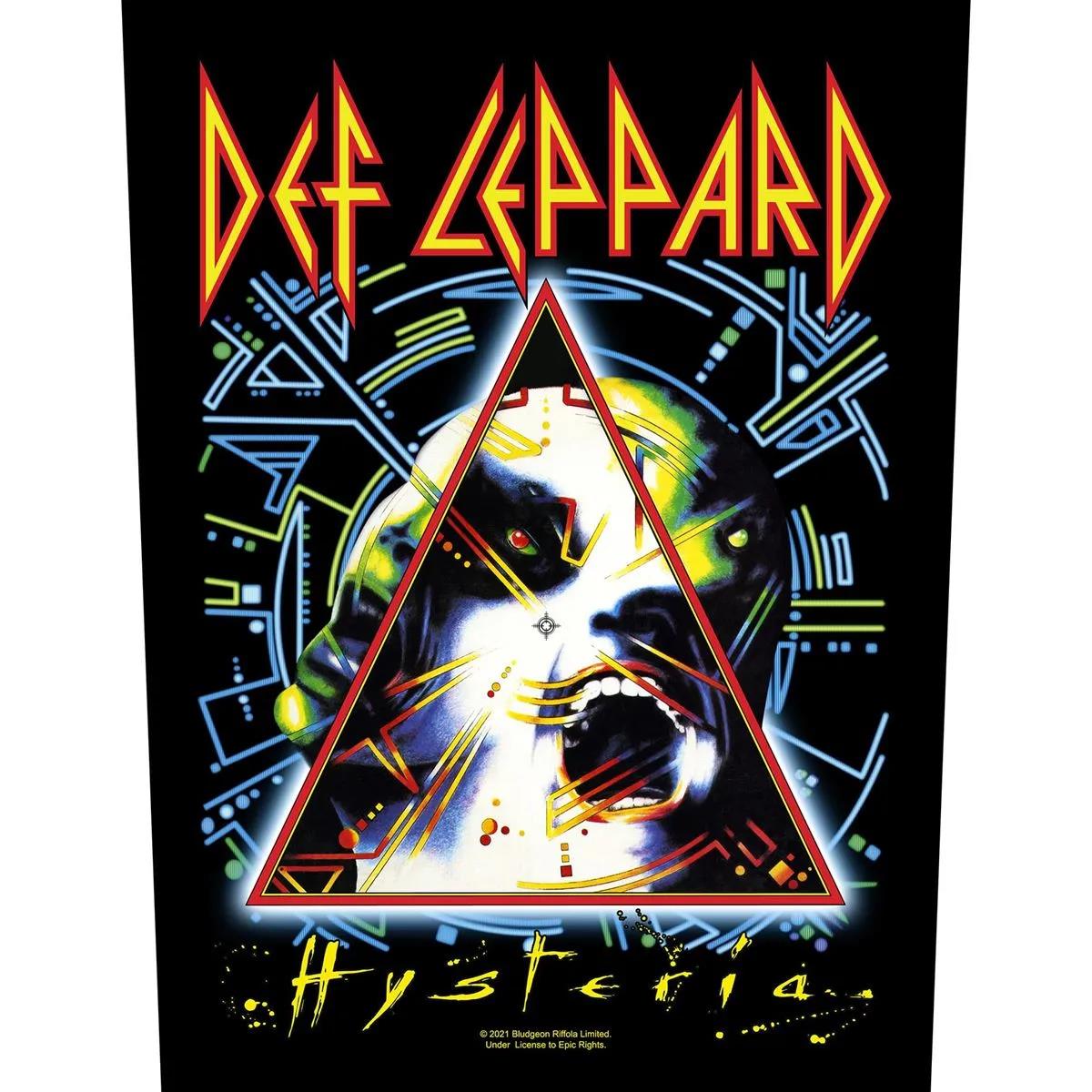 Def Leppard - Hysteria Backpatch Rückenaufnäher