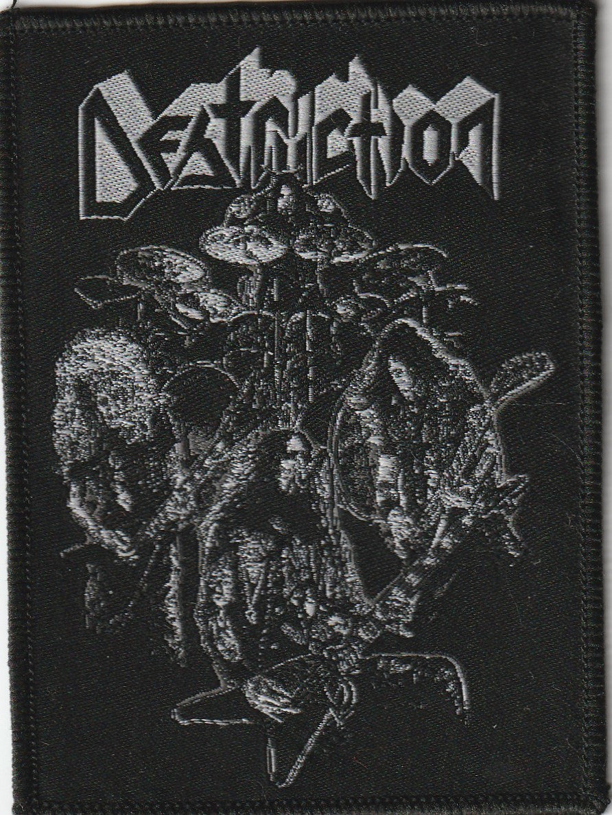 Destruction - Born To Thrash White Patch Aufnäher ca. 7,2x 10,4cm