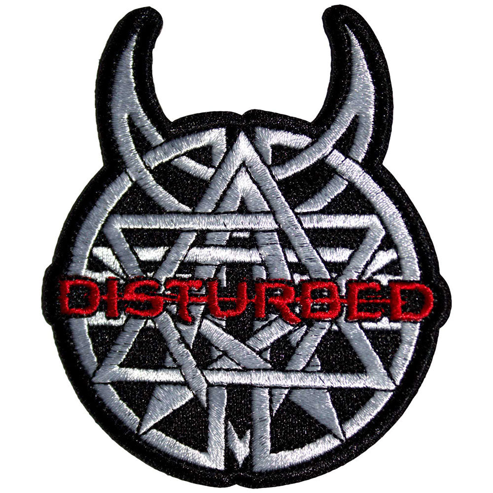 Disturbed - Logo Cut-Out Patch Aufnäher ca. 8,6x 7,2cm