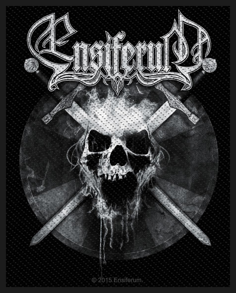 Ensiferum - Skull Aufnäher