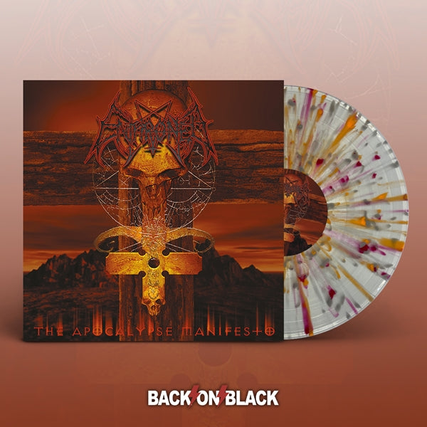 Enthroned - The Apocalypse Manifesto (CLEAR W/ RED, ORANGE & GREY SPLATTER VINYL)