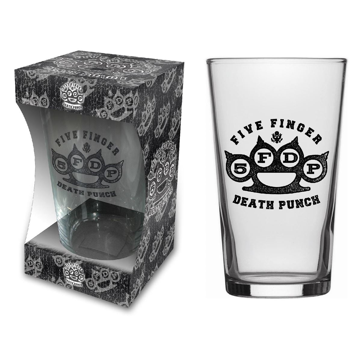 Five Finger Death Punch - Knuckle Logo Pint Glas 568ml
