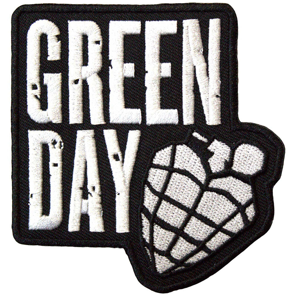 Green Day - Stacked Logo & Grenade Patch Aufnäher