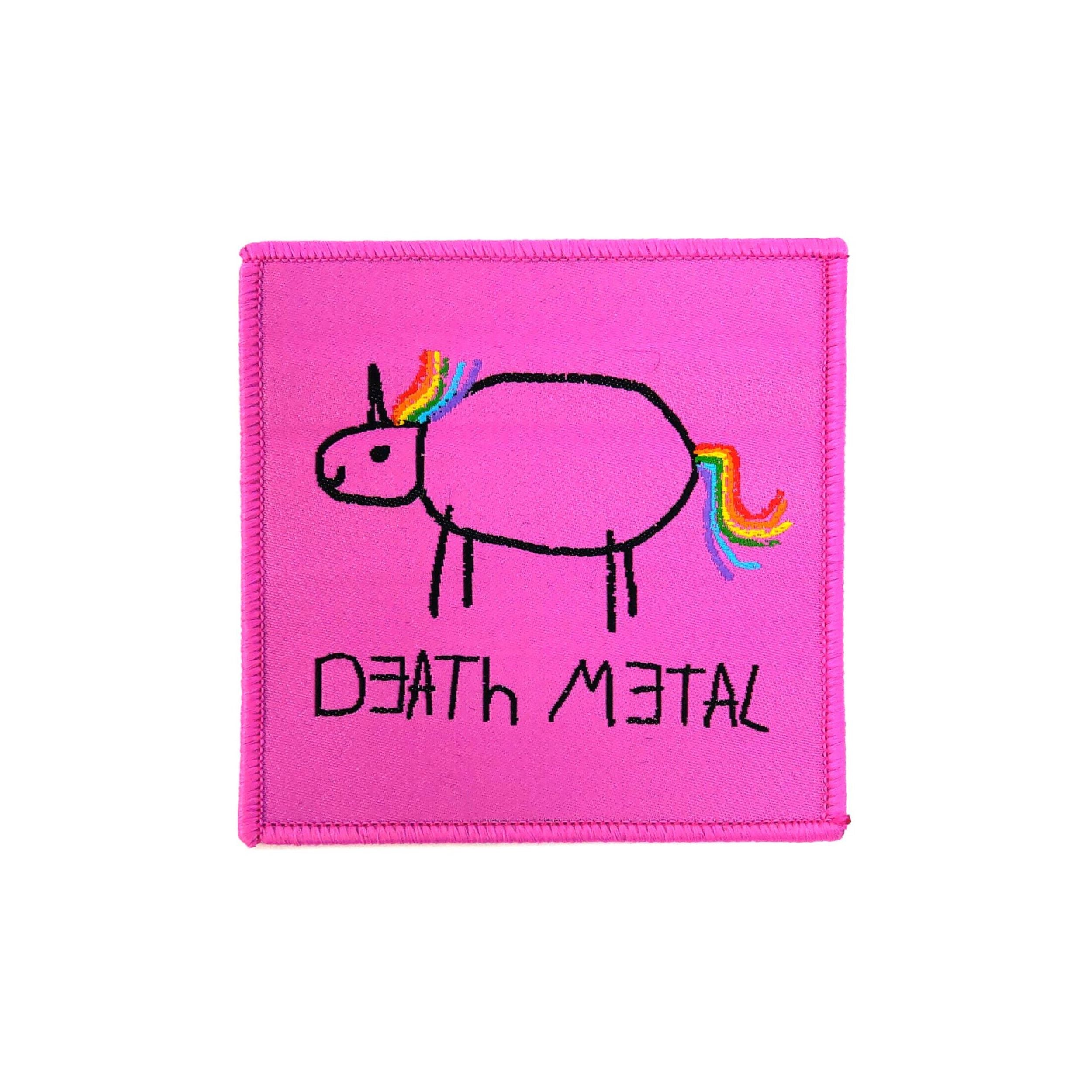 Generic - Death Metal Unicorn Pink Patch Aufnäher