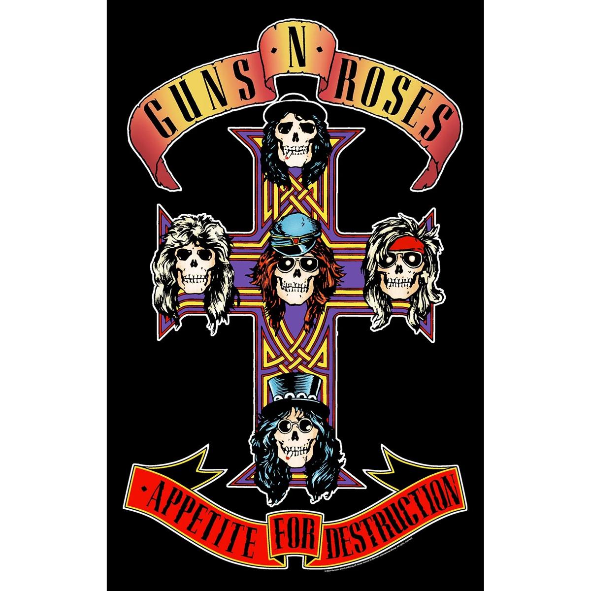 Guns And Roses - Appetite For Destruction Posterflagge