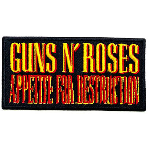 Guns N Roses - Appetite For Destruction Logo Patch Aufnäher ca. 10x 5cm