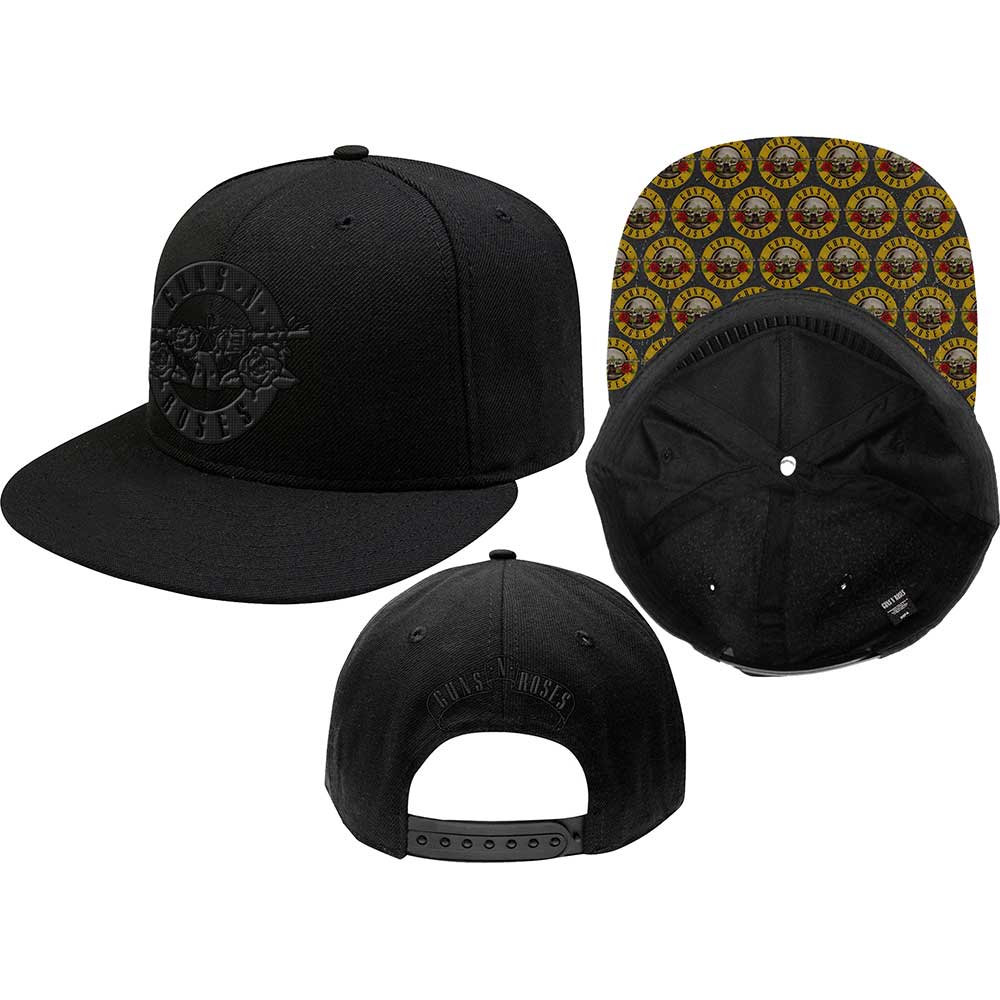 Guns N Roses - Black Logo CAP Snapback