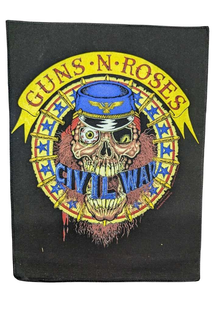 Guns And Roses - Civil War Backpatch Rückenaufnäher RAR