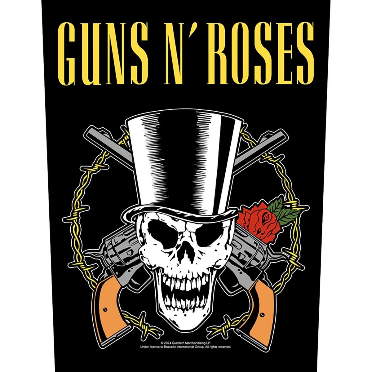Guns And Roses - Skull And Guns Backpatch Rückenaufnäher