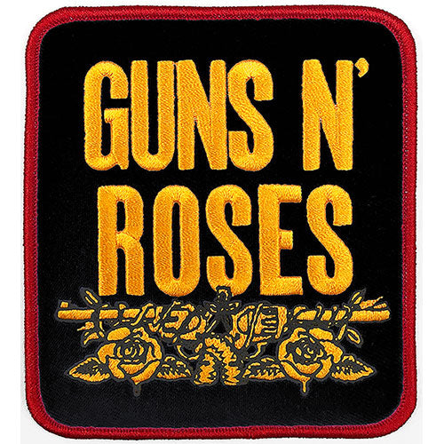 Guns And Roses - Stacked Black Patch Aufnäher