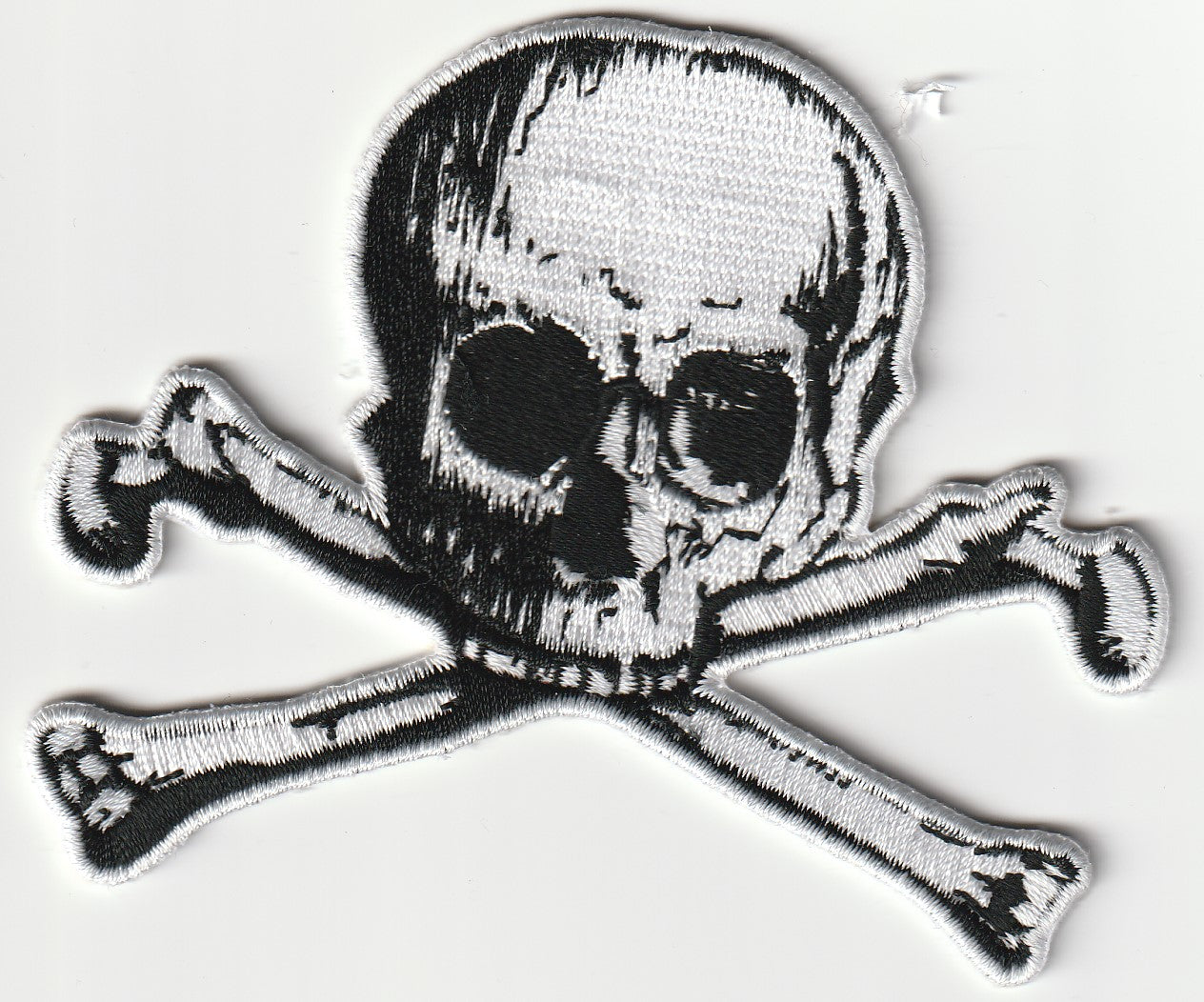 Generic - Skull And Bones Cut-Out Patch Aufnäher 10x 8cm