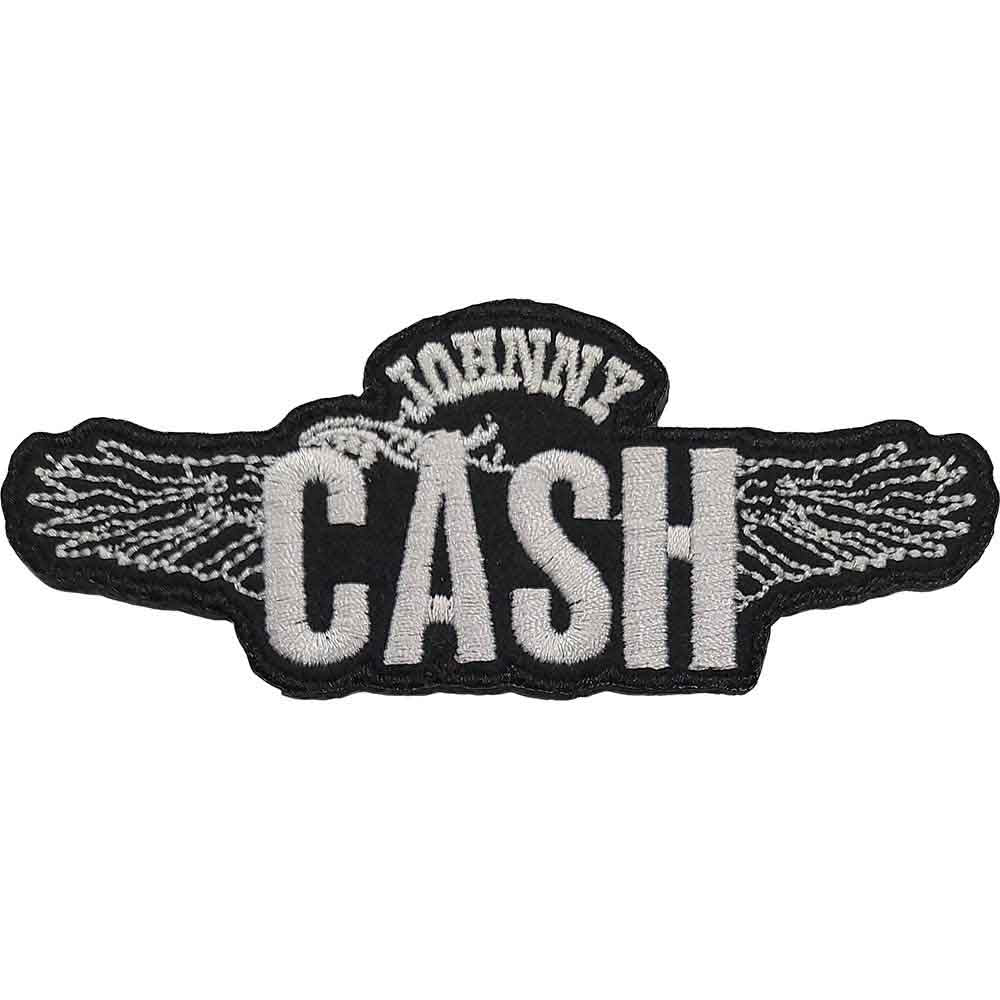 Johnny Cash - Wings Patch Aufnäher ca. 10x 3,4cm