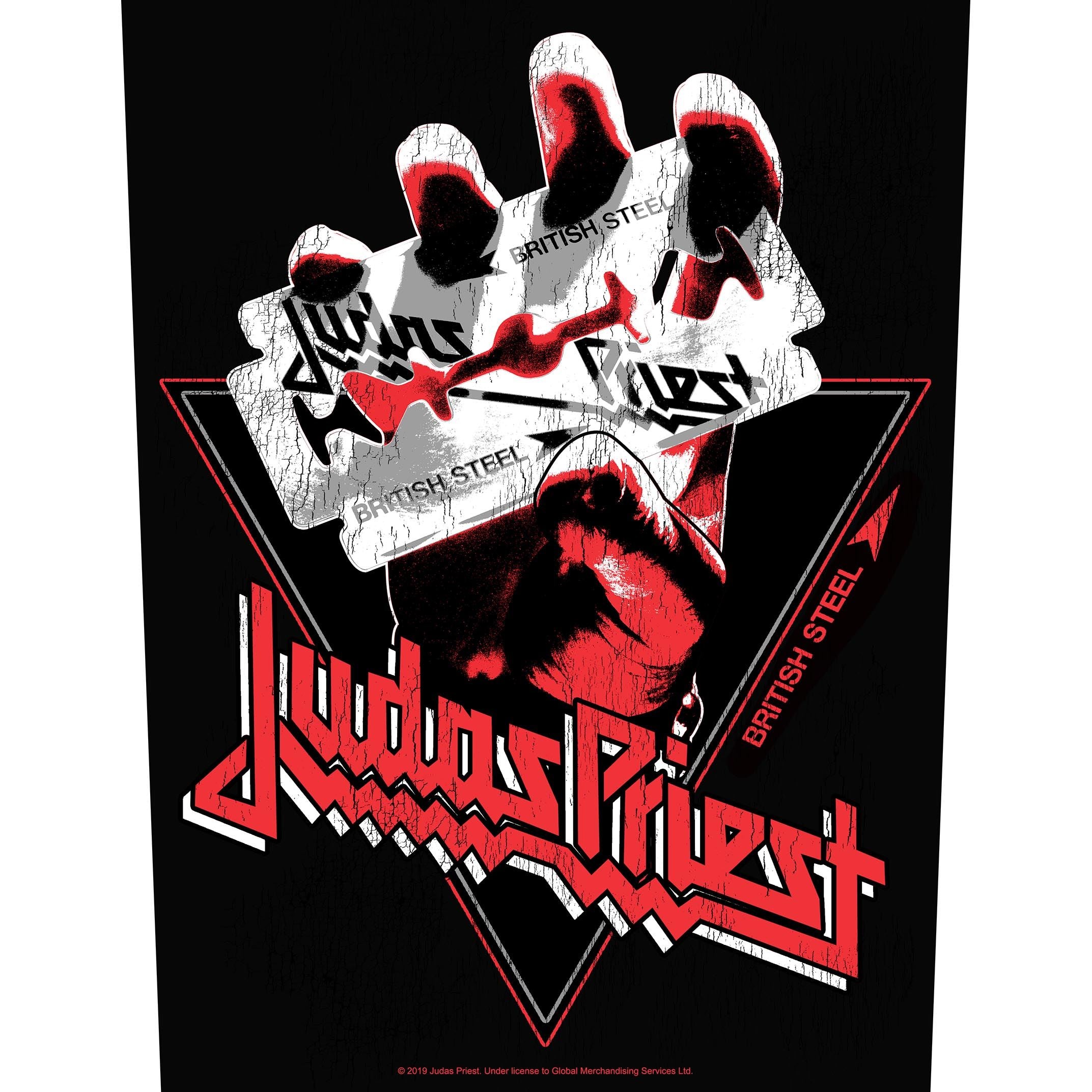 Judas Priest - British Steel Vintage Backpatch Rückenaufnäher