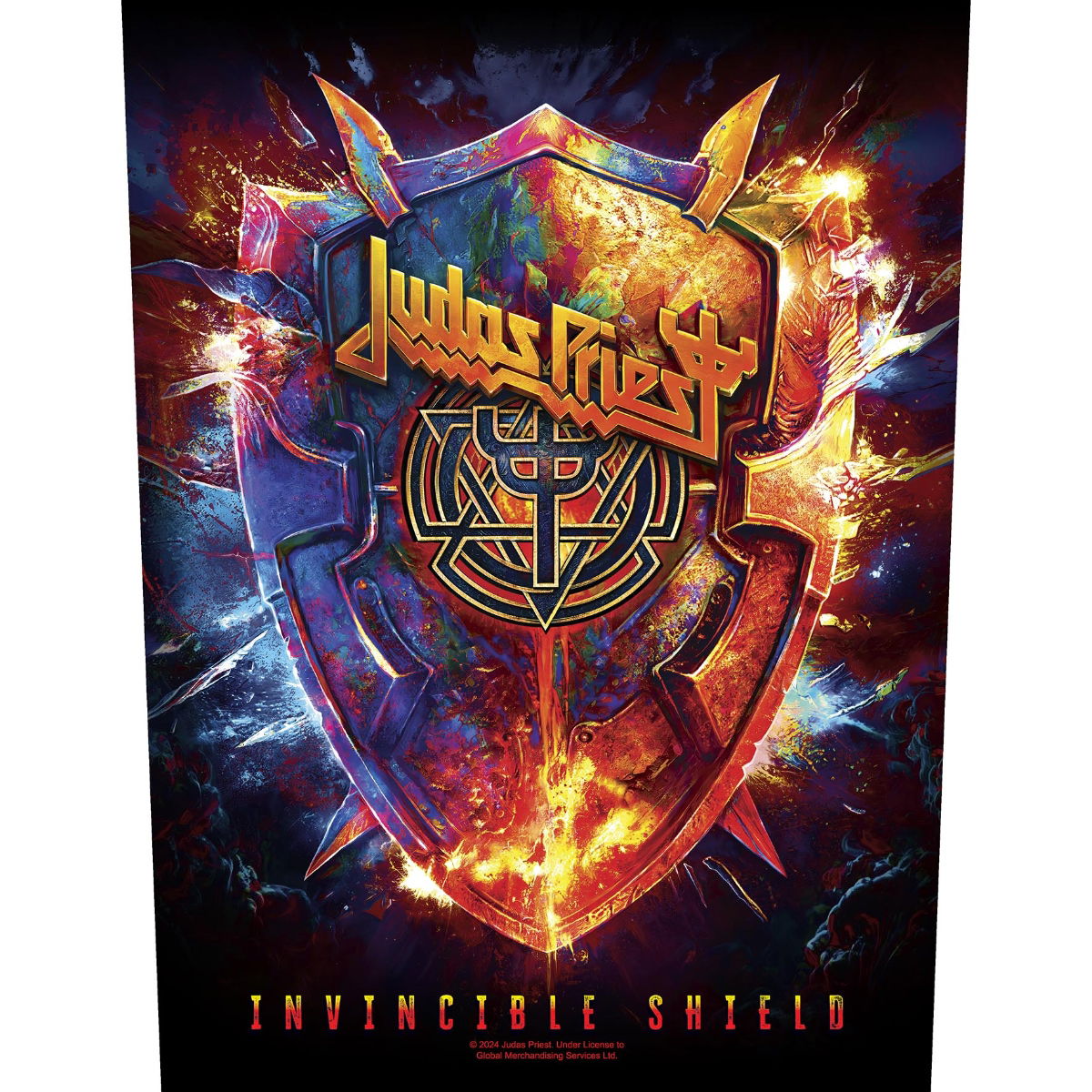Judas Priest - Invincible Shield Backpatch Rückenaufnäher