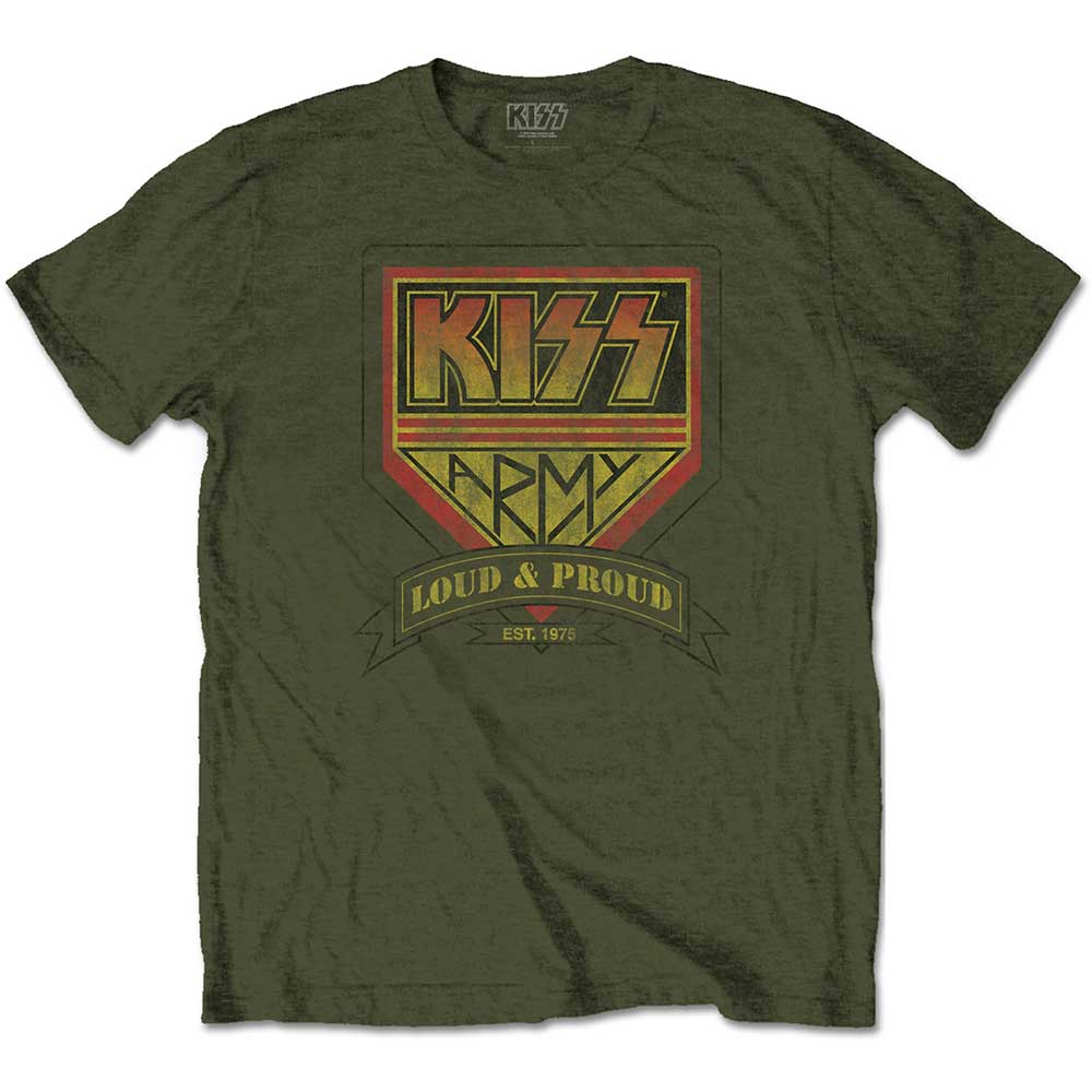 KISS - Loud & Proud Millitary T-Shirt