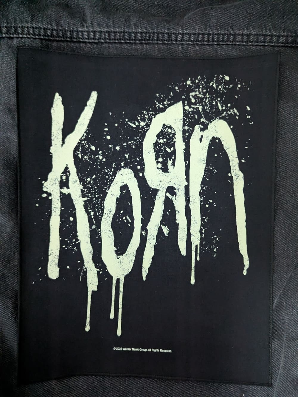 Korn - Splatter Logo Backpatch Rückenaufnäher