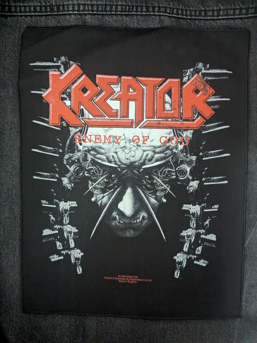 Kreator - Enemy Of God - Backpatch Rückenaufnäher