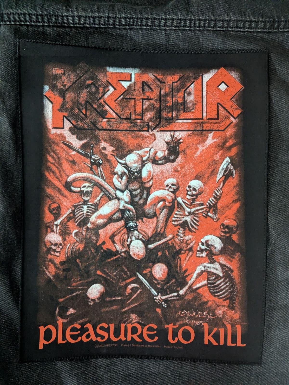 Kreator - Pleasure To Kill - Backpatch Rückenaufnäher