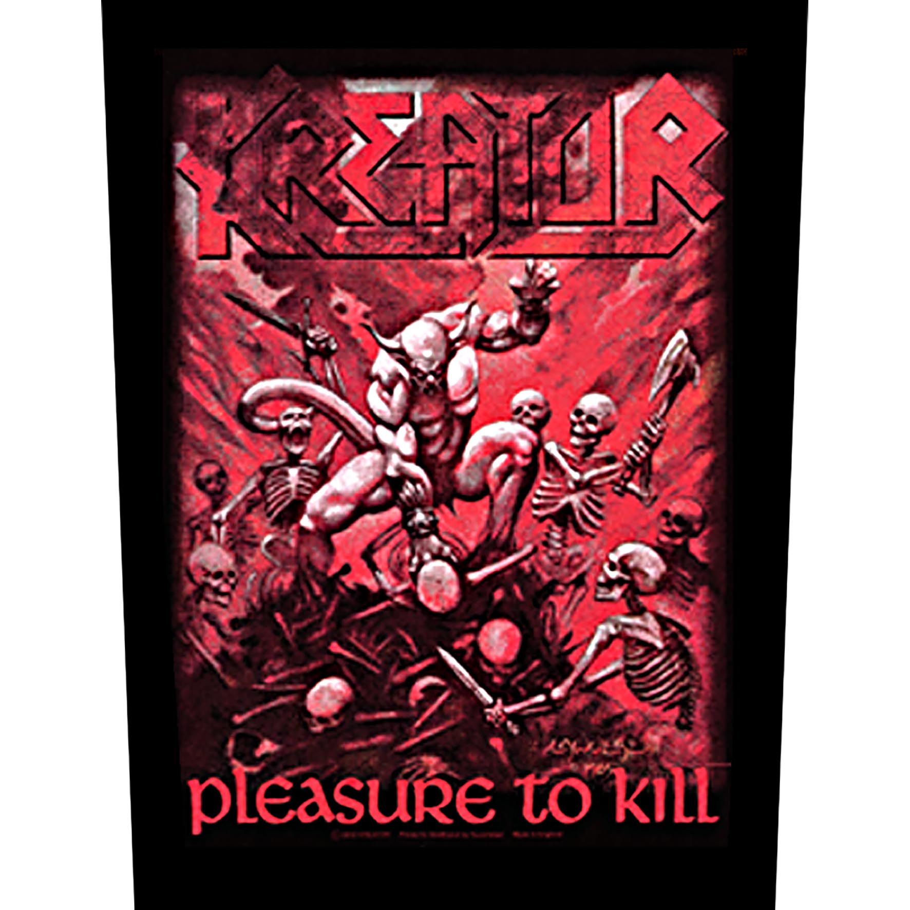 Kreator - Pleasure To Kill - Backpatch Rückenaufnäher