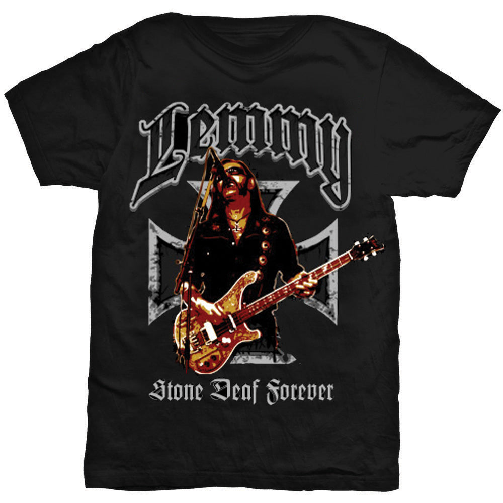 Lemmy / Motörhead - Stone Deaf Forever Cross T-Shirt