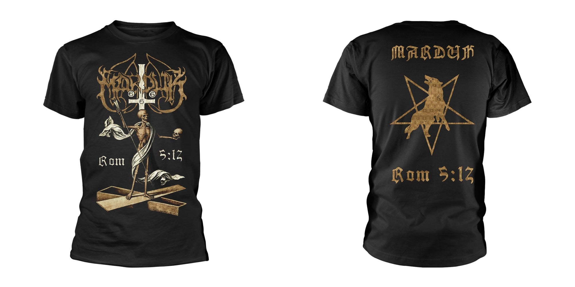 Marduk - Rom 5:12 (Gold) T-Shirt