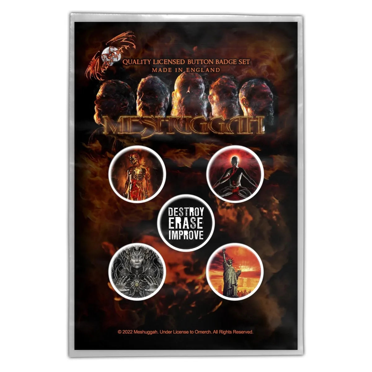 Meshuggah - Immutable Button-Set